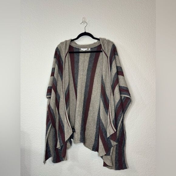 360 Cashmere Wool Shawl Cloak Long popover Knit Cape Western Cardigan Cowgirl - Picture 2 of 5